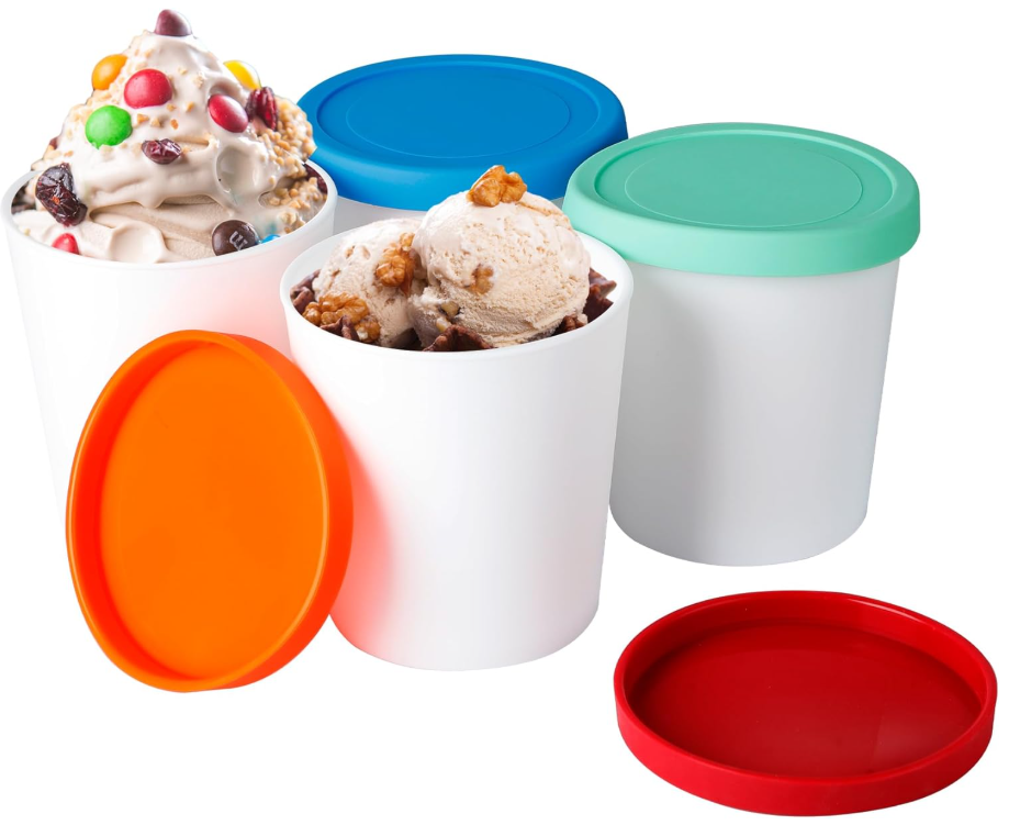 Reusable Homemade Ice Cream Storage Containers